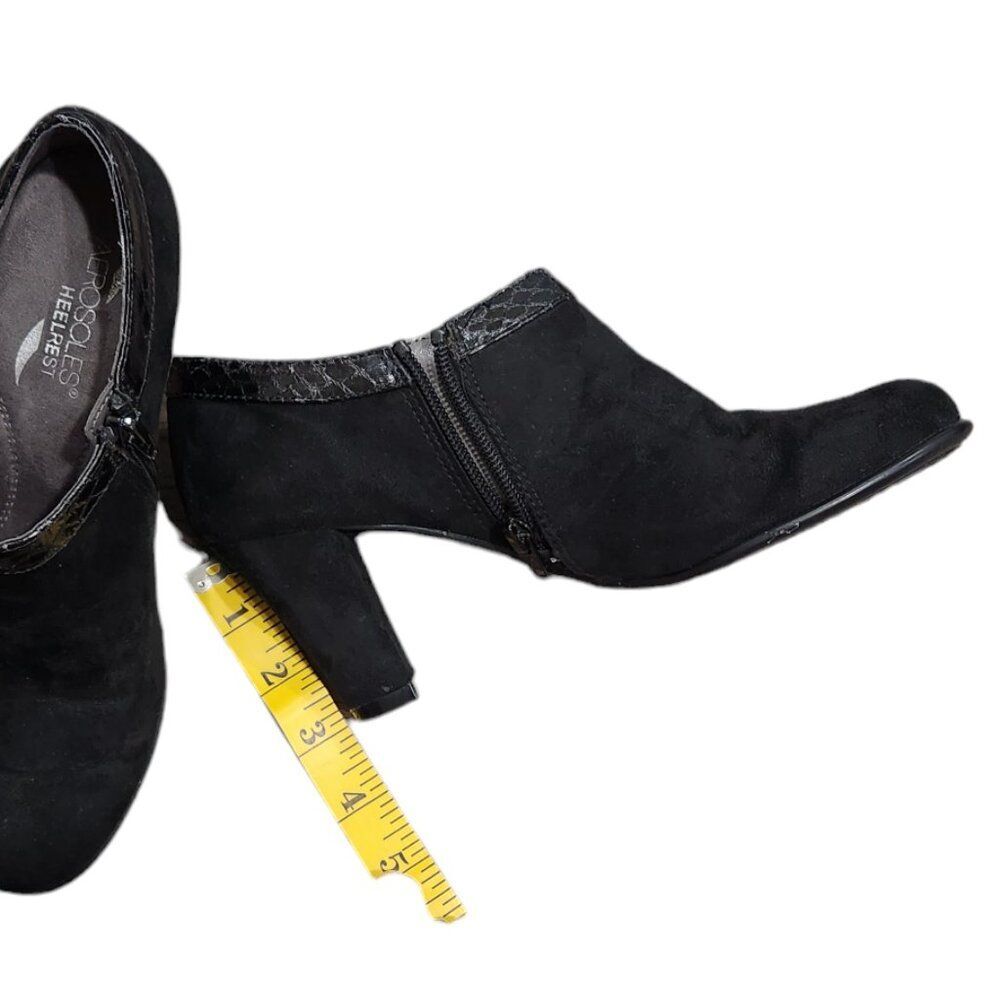 Aerosoles Day Strole Round Toe Stylish Suede Booties Heel Pump 6.5M - Picture 5 of 6